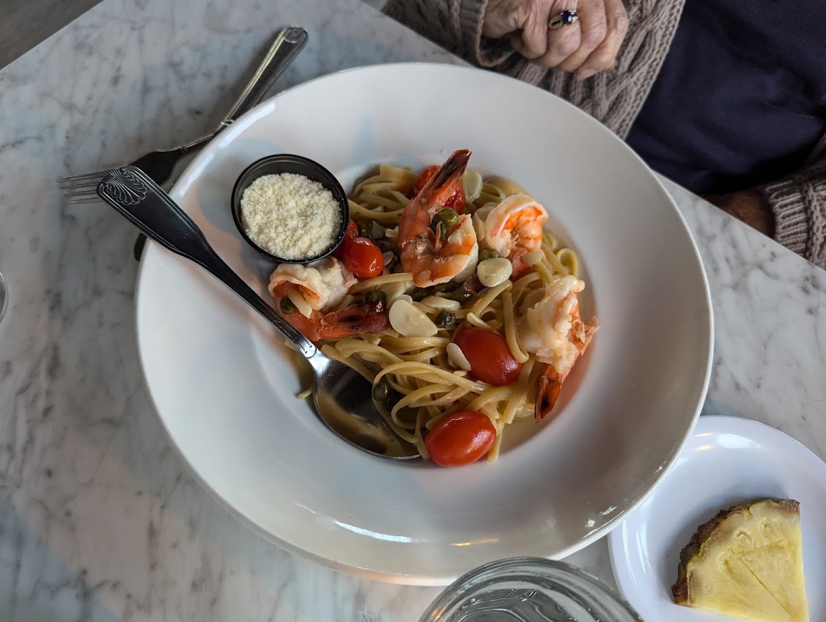 Seafood pasta at On The Waterfront New London Connecticut